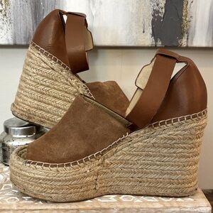 MARC FISHER | Mladalyn Wedge Espadrille Sandals Sz 9.5
